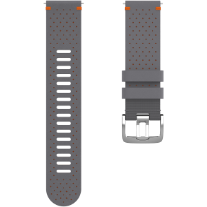 WRIST BAND 22MM LTHR GRY/ORA M/L